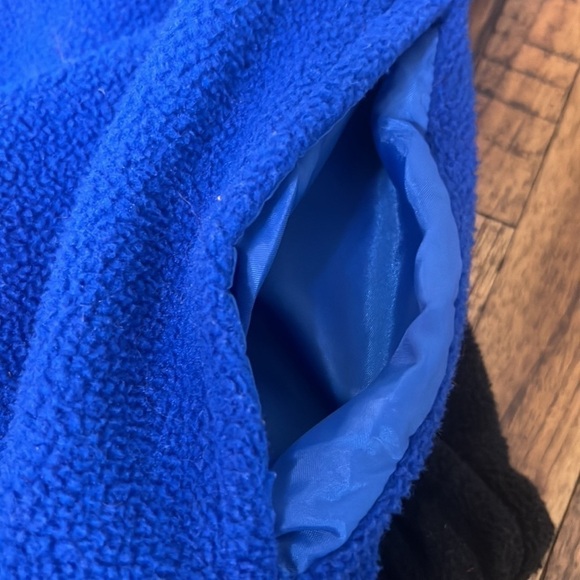 VTG 1999 Pillsbury Doughboy Fleece Pullover 1/4 Zip Jacket with pockets Medium - Picture 8 of 14